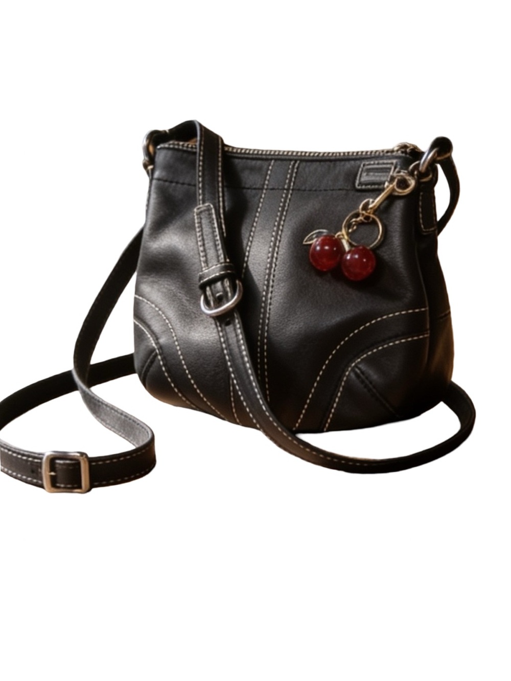 Coach Y2K Minimalist Smooth Buttery Leather SoHo Bleeker Black Hobo Crossbody